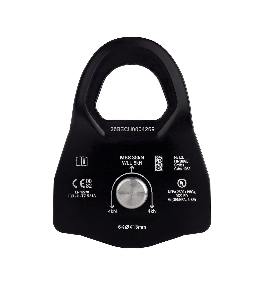Petzl MINDER L1 Single Prusik Pulley | High-Efficiency Rescue Pulley from Columbia Safety